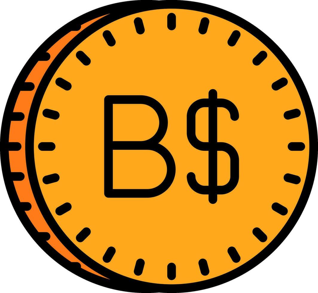 Bahamiaans dollar vector icoon ontwerp