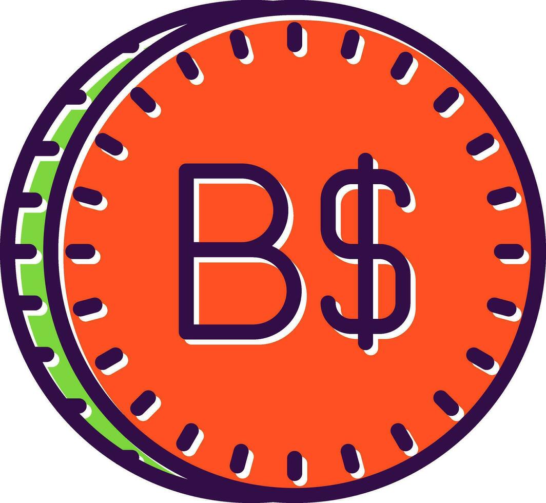 Bahamiaans dollar vector icoon ontwerp