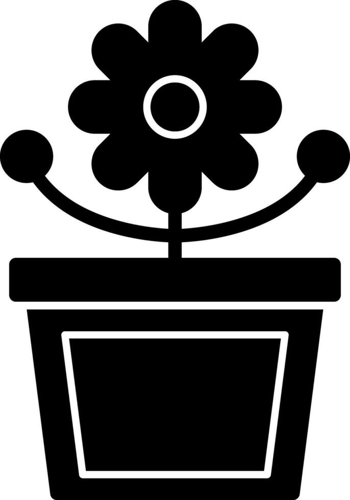 bloem pot vector icoon ontwerp