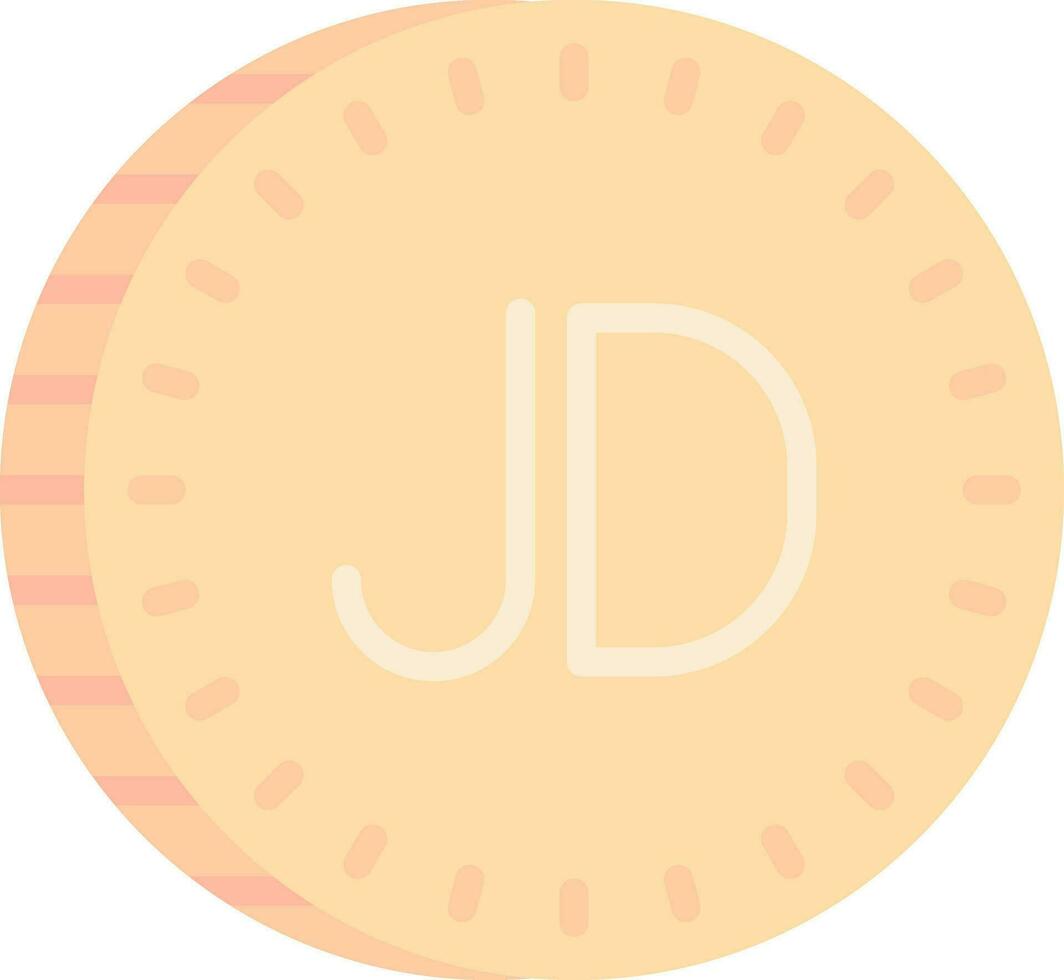 Jordaans dinar vector icoon ontwerp