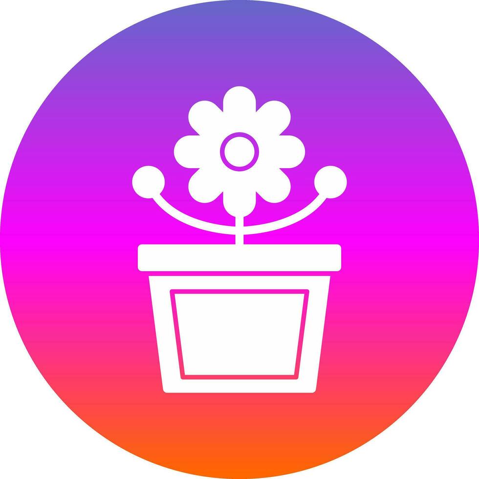 bloem pot vector icoon ontwerp