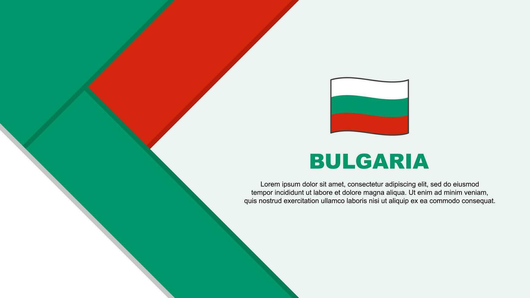 bulgarije vlag abstract achtergrond ontwerp sjabloon. bulgarije onafhankelijkheid dag banier tekenfilm vector illustratie. bulgarije