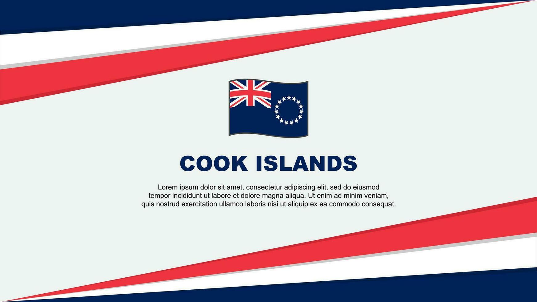 koken eilanden vlag abstract achtergrond ontwerp sjabloon. koken eilanden onafhankelijkheid dag banier tekenfilm vector illustratie. koken eilanden ontwerp