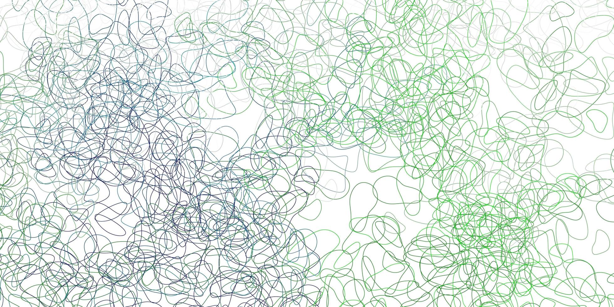 lichtgroene vectorachtergrond met chaotische vormen. vector