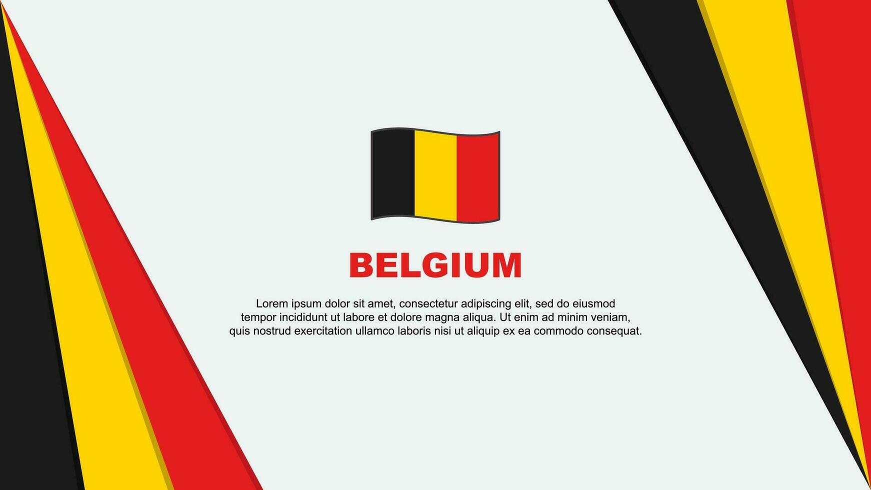 belgie vlag abstract achtergrond ontwerp sjabloon. belgie onafhankelijkheid dag banier tekenfilm vector illustratie. belgie vlag