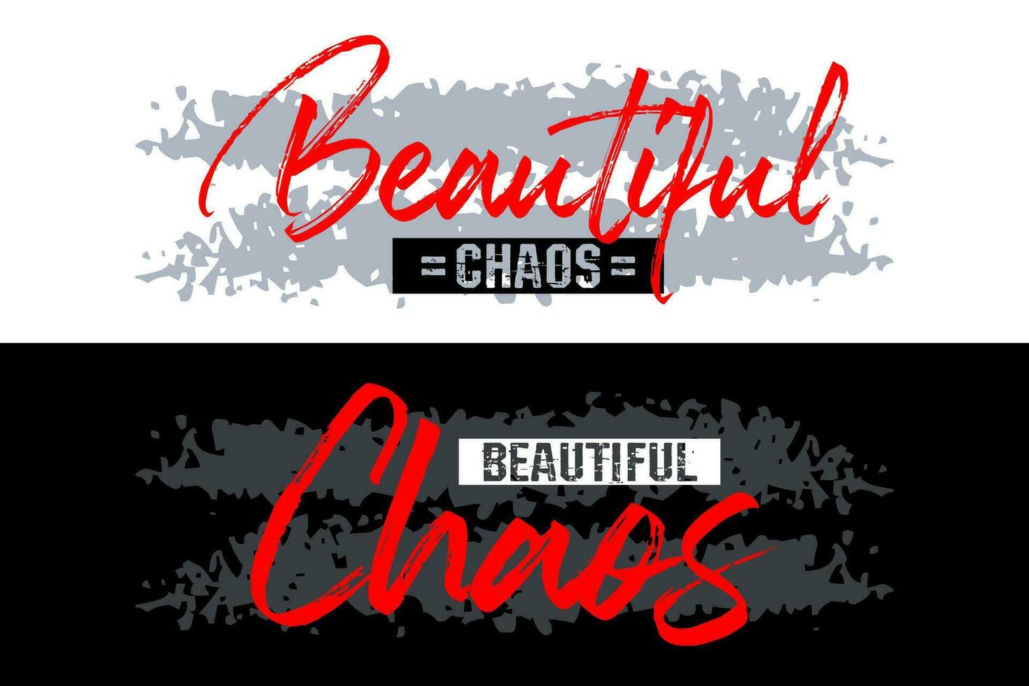 mooi chaos typografie slogan, voor t-shirt, affiches, etiketten, enz. vector