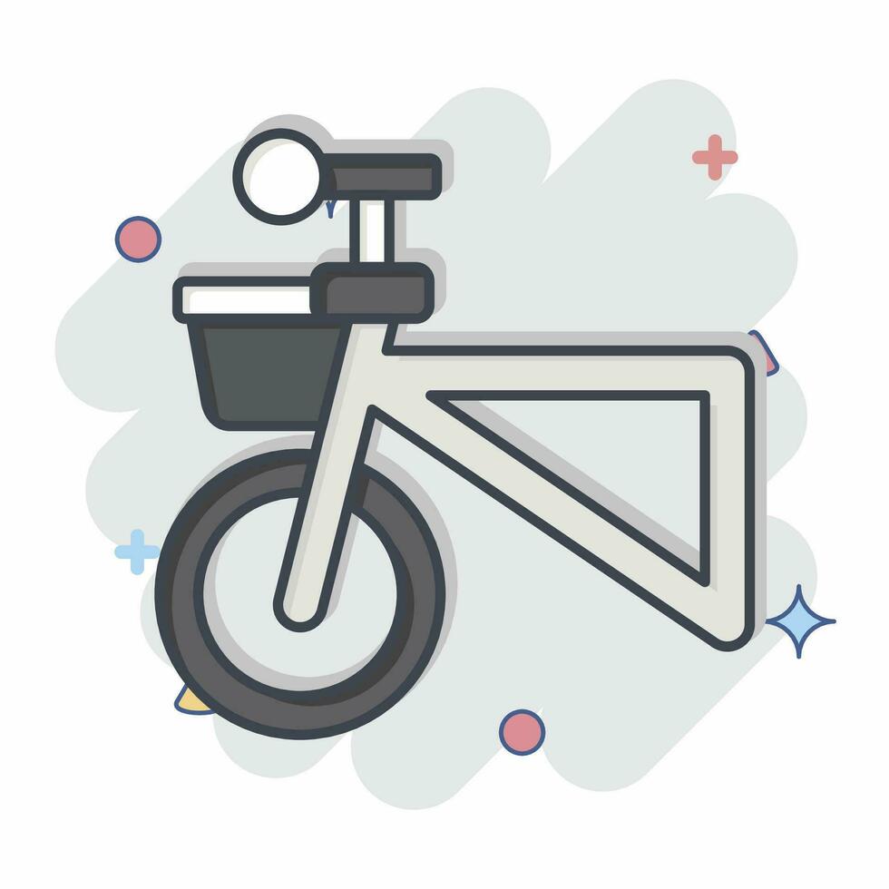 icoon mand verwant naar fiets symbool. grappig stijl. gemakkelijk ontwerp bewerkbaar. gemakkelijk illustratie vector