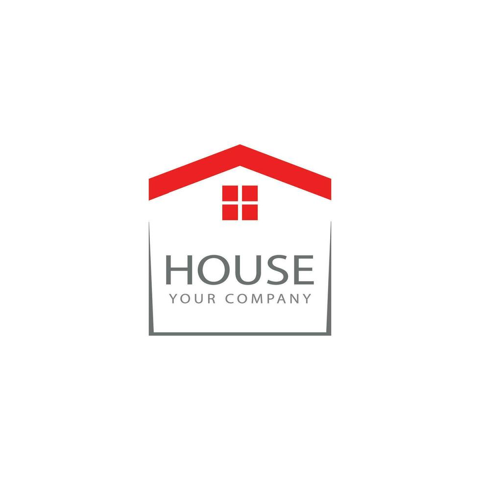 huis eigendom en bouw logo ontwerp vector
