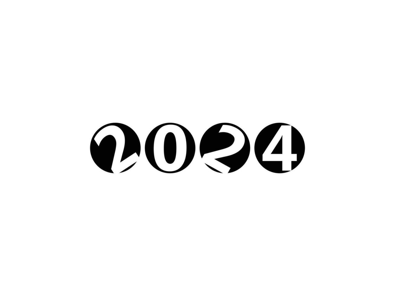 gelukkig nieuw jaar 2024 vector ontwerp