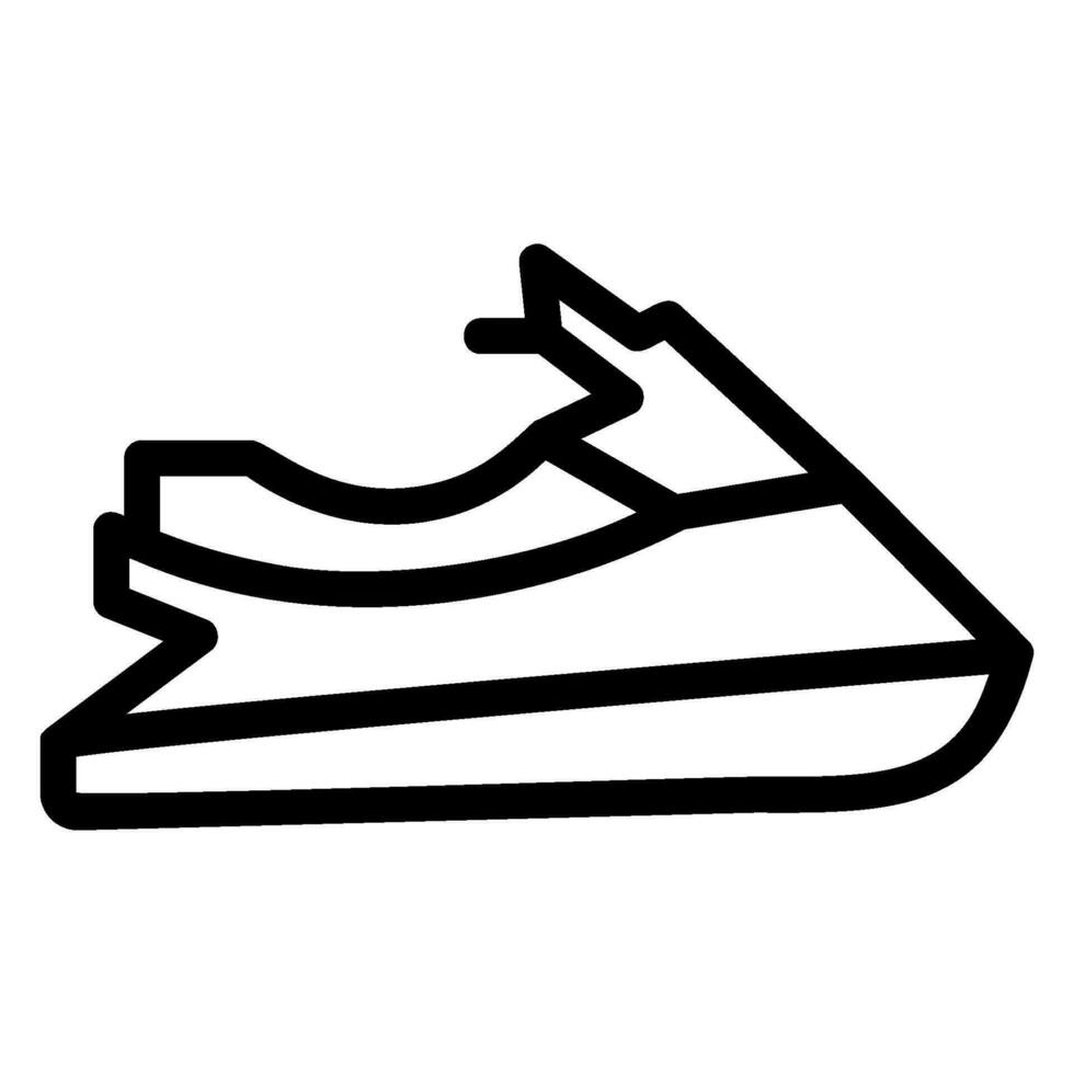 jetski lijn icoon vector