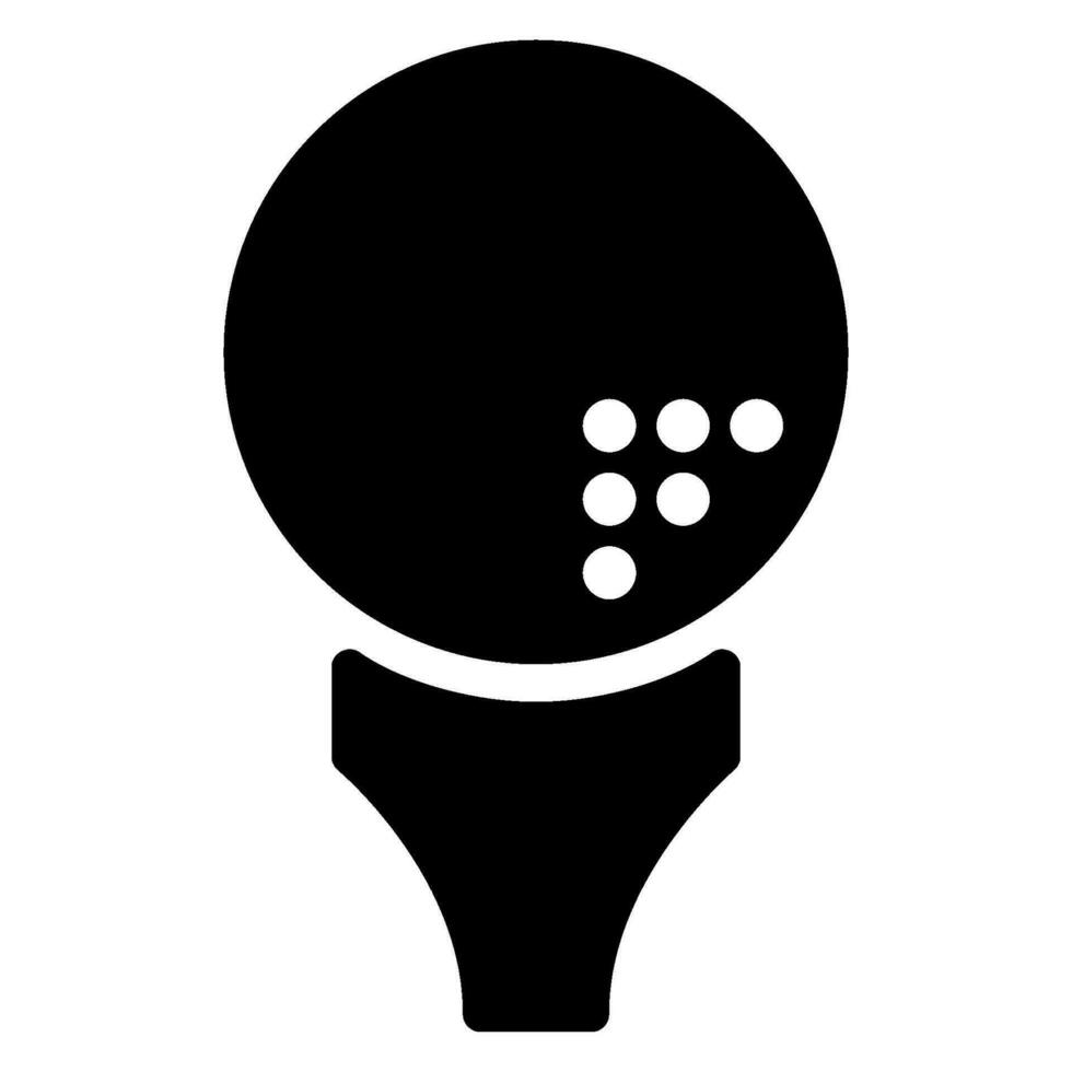 golf glyph-pictogram vector