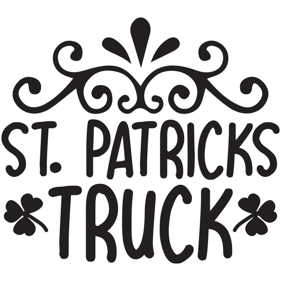 st. patricks vrachtauto vector