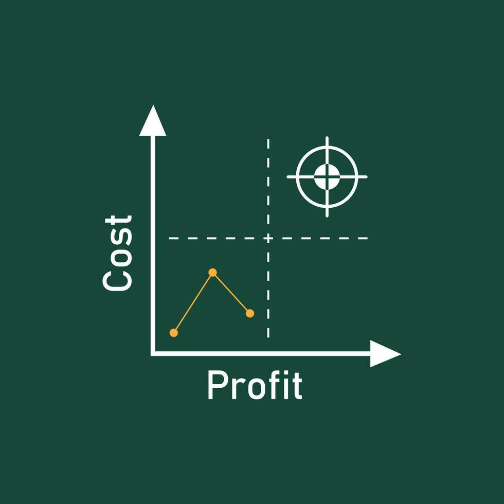 kwadrant concept diagram logo illustratie vector