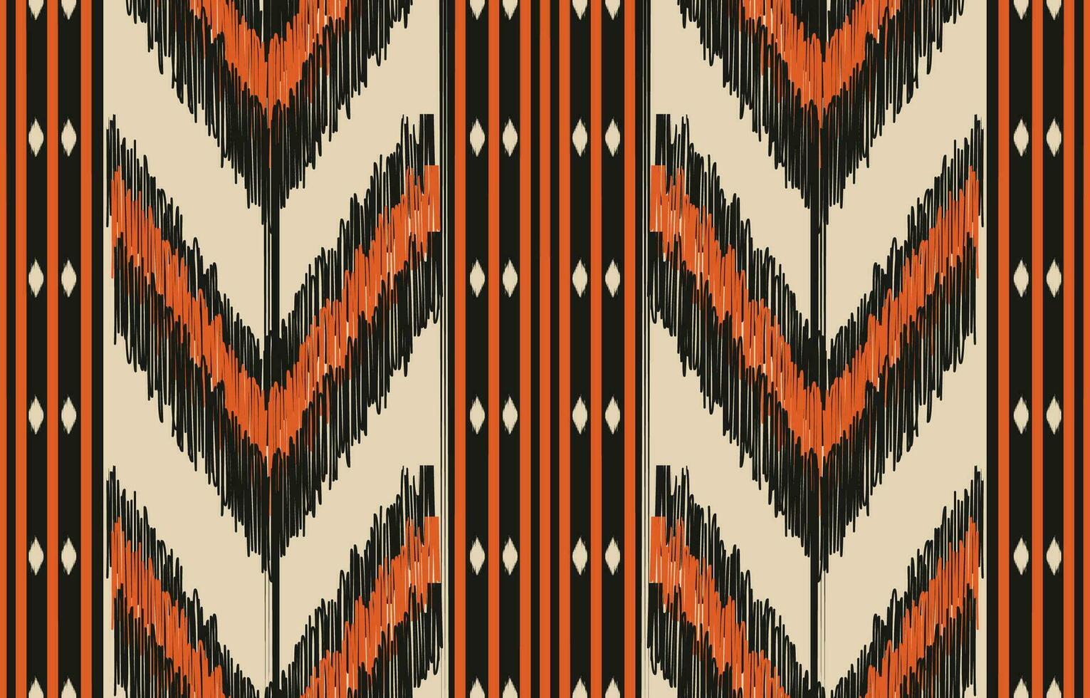 etnisch abstract ikat kunst. aztec ornament afdrukken. meetkundig etnisch patroon naadloos kleur oosters. ontwerp voor achtergrond ,gordijn, tapijt, behang, kleding, inpakken, batik, vector illustratie.