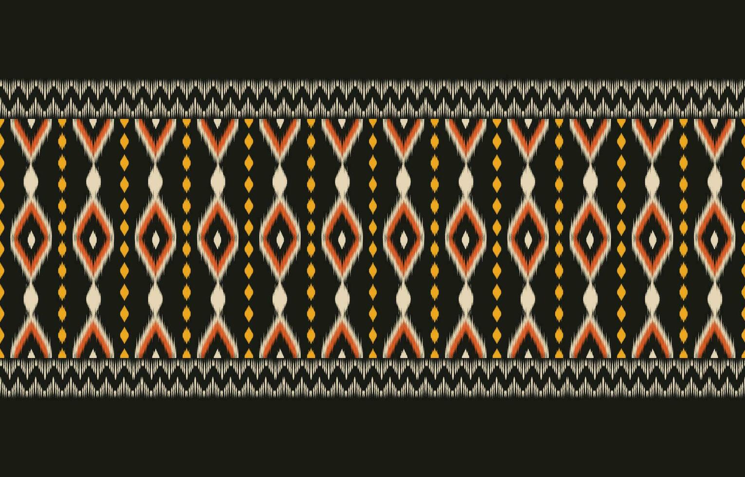 etnisch abstract ikat kunst. aztec ornament afdrukken. meetkundig etnisch patroon naadloos kleur oosters. ontwerp voor achtergrond ,gordijn, tapijt, behang, kleding, inpakken, batik, vector illustratie.