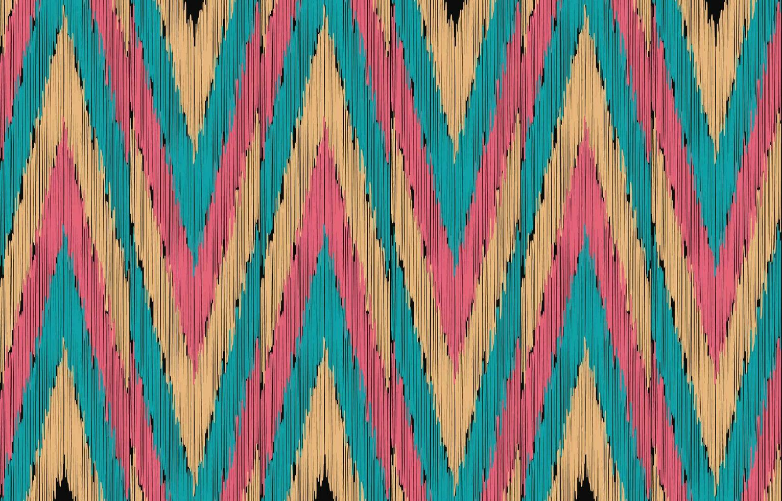 etnisch abstract ikat kunst. aztec ornament afdrukken. meetkundig etnisch patroon naadloos kleur oosters. ontwerp voor achtergrond ,gordijn, tapijt, behang, kleding, inpakken, batik, vector illustratie.