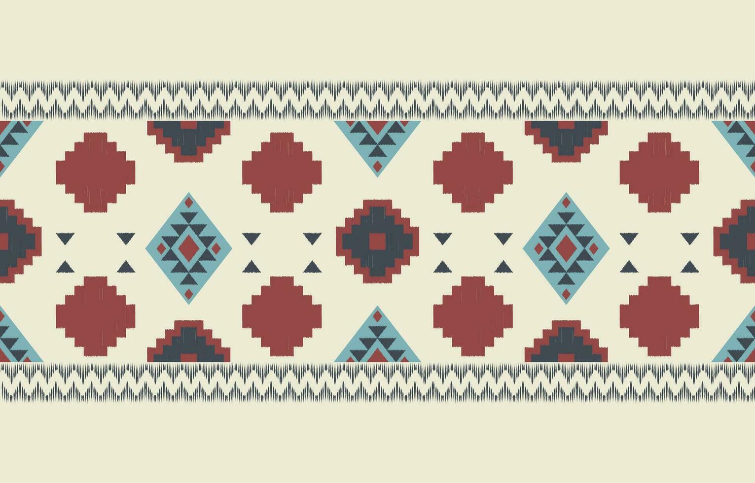 etnisch abstract ikat kunst. aztec ornament afdrukken. meetkundig etnisch patroon naadloos kleur oosters. ontwerp voor achtergrond ,gordijn, tapijt, behang, kleding, inpakken, batik, vector illustratie.