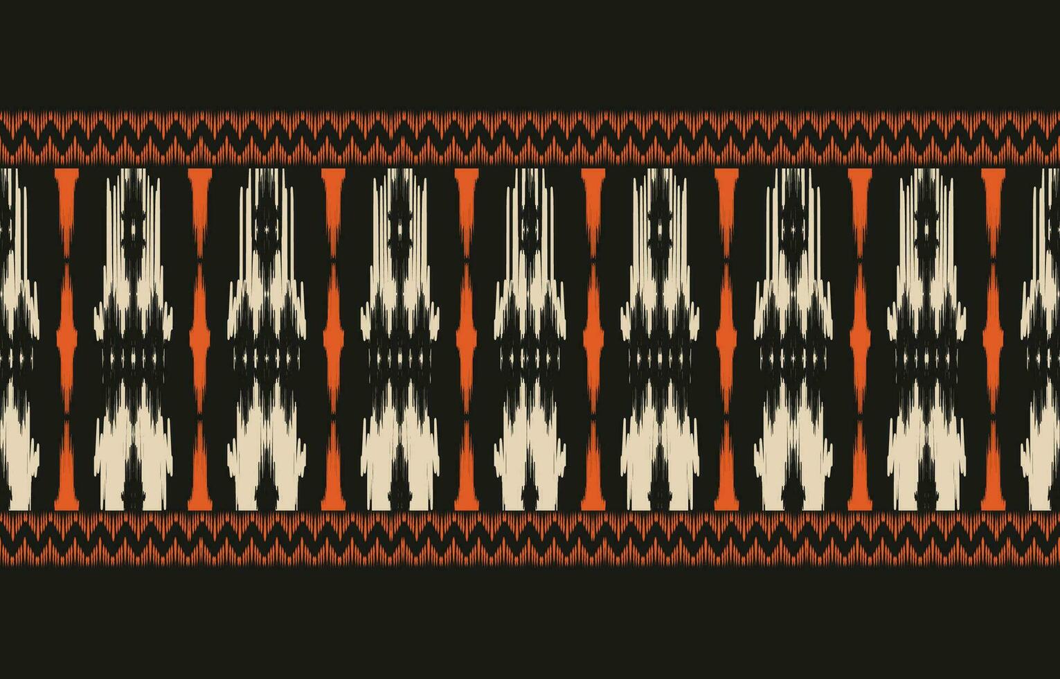 etnisch abstract ikat kunst. aztec ornament afdrukken. meetkundig etnisch patroon naadloos kleur oosters. ontwerp voor achtergrond ,gordijn, tapijt, behang, kleding, inpakken, batik, vector illustratie.