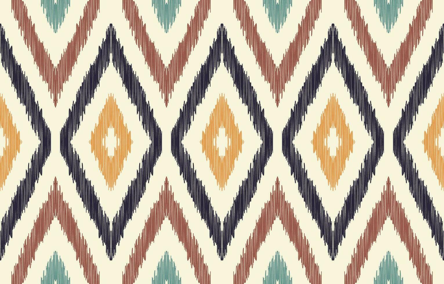 etnisch abstract ikat kunst. aztec ornament afdrukken. meetkundig etnisch patroon naadloos kleur oosters. ontwerp voor achtergrond ,gordijn, tapijt, behang, kleding, inpakken, batik, vector illustratie.