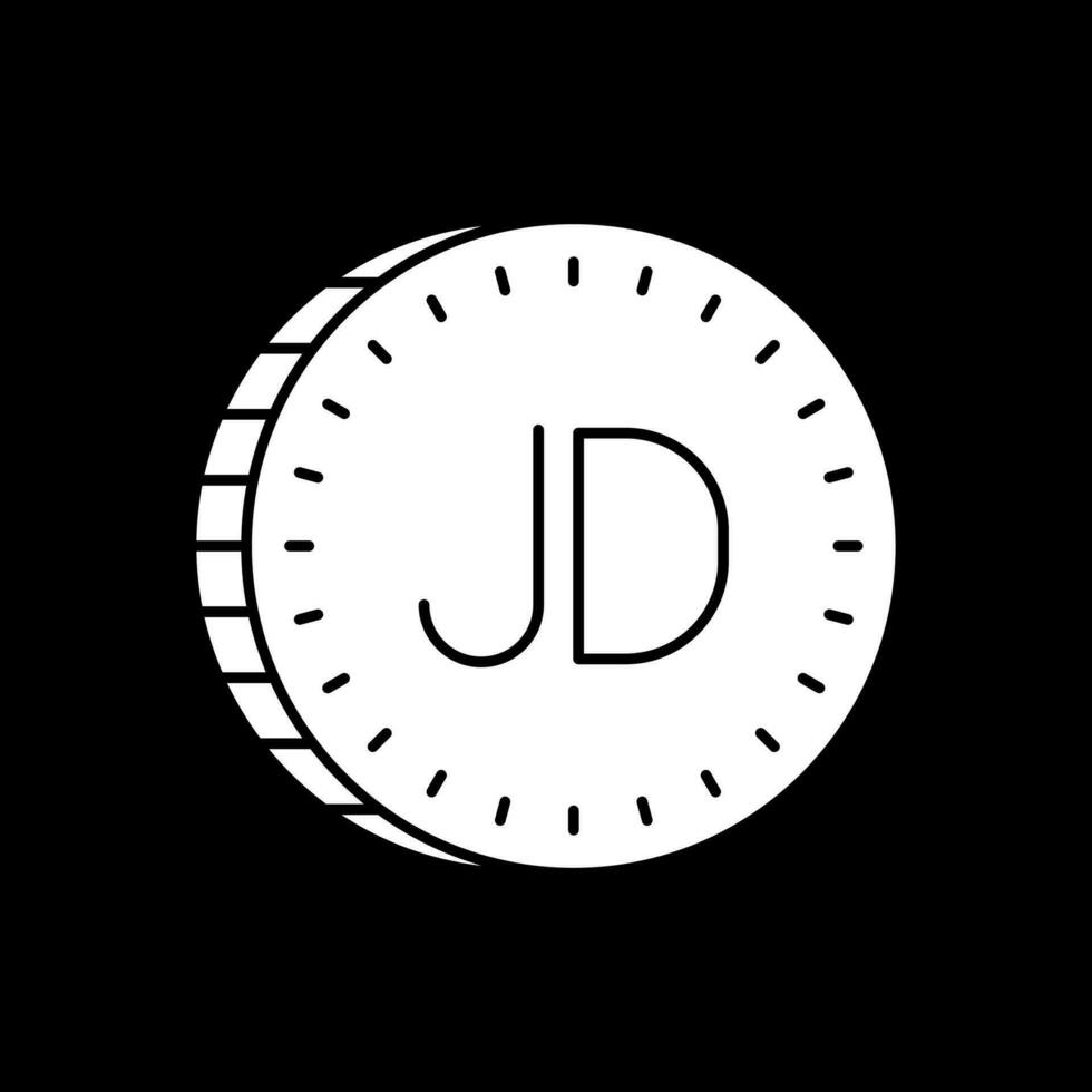 Jordaans dinar vector icoon ontwerp