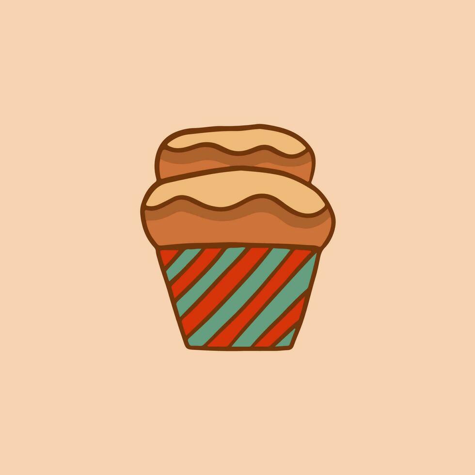 Kerstmis koekje symbool. sociaal media na. Kerstmis vector illustratie.