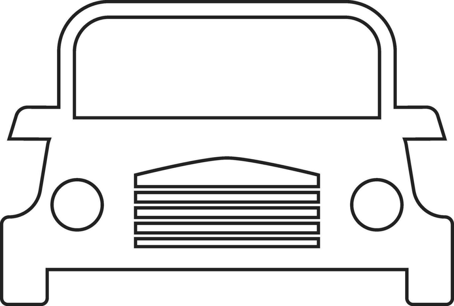 auto lijn icoon ontwerp vector