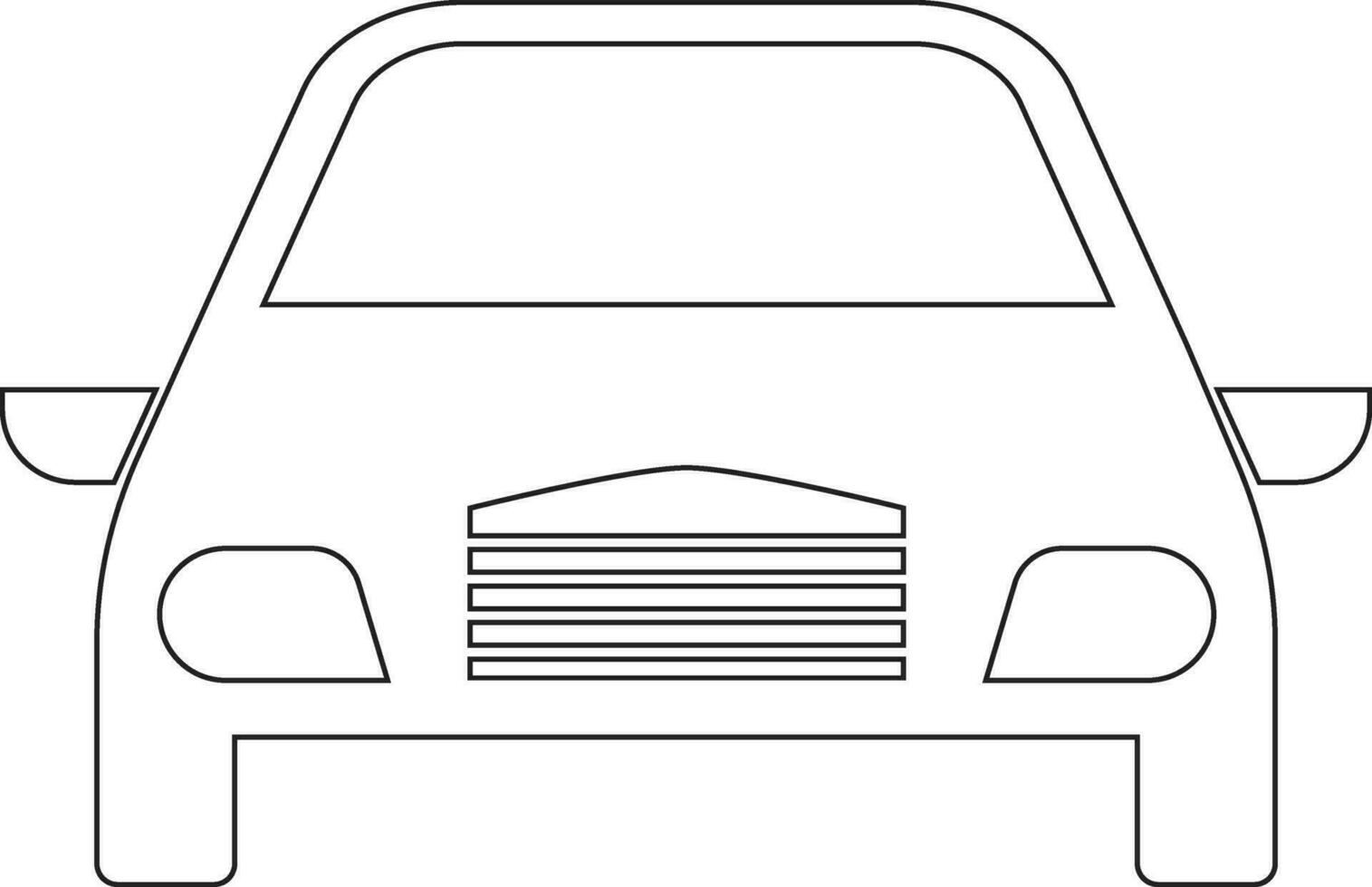 auto lijn icoon ontwerp vector