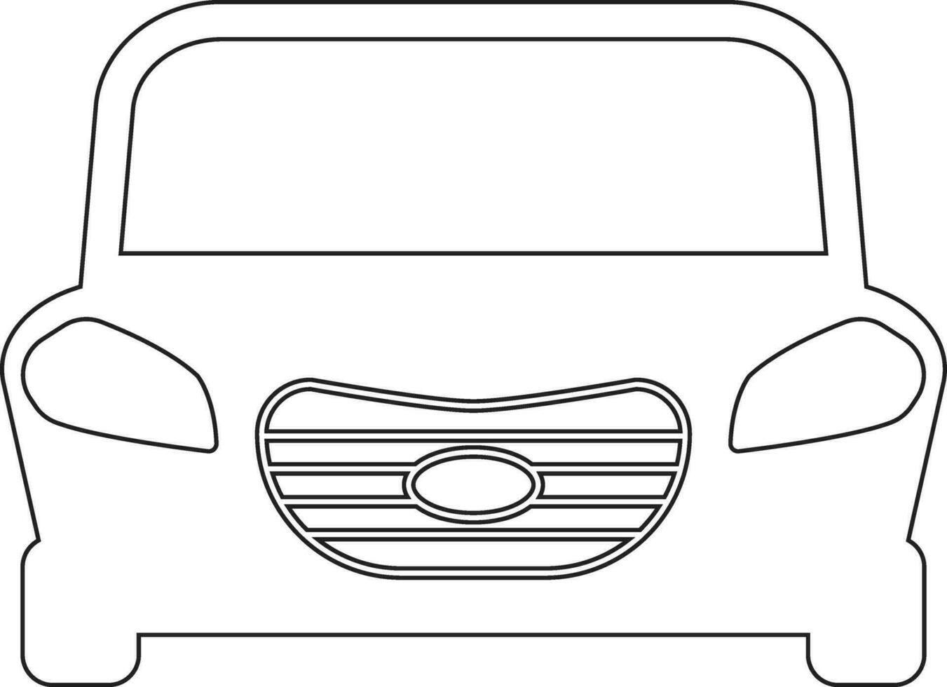 auto lijn icoon ontwerp vector