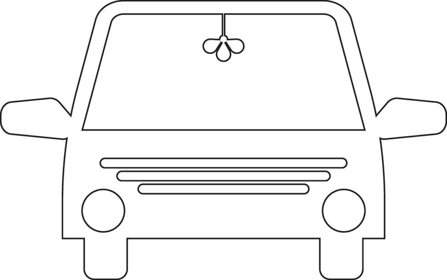 auto lijn icoon ontwerp vector