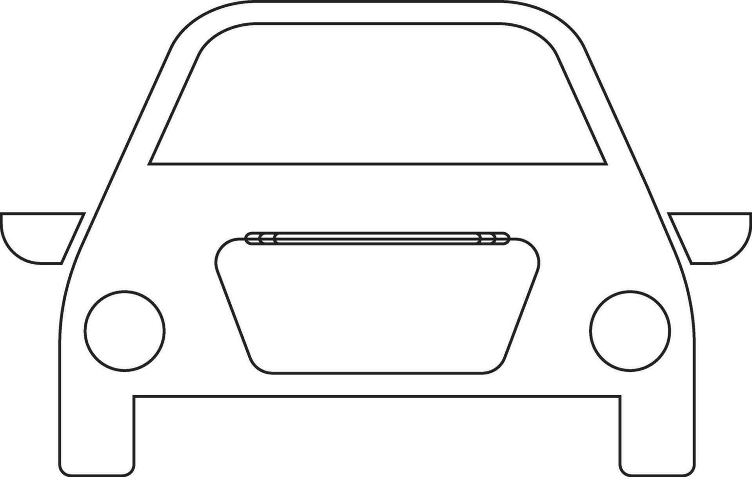 auto lijn icoon ontwerp vector