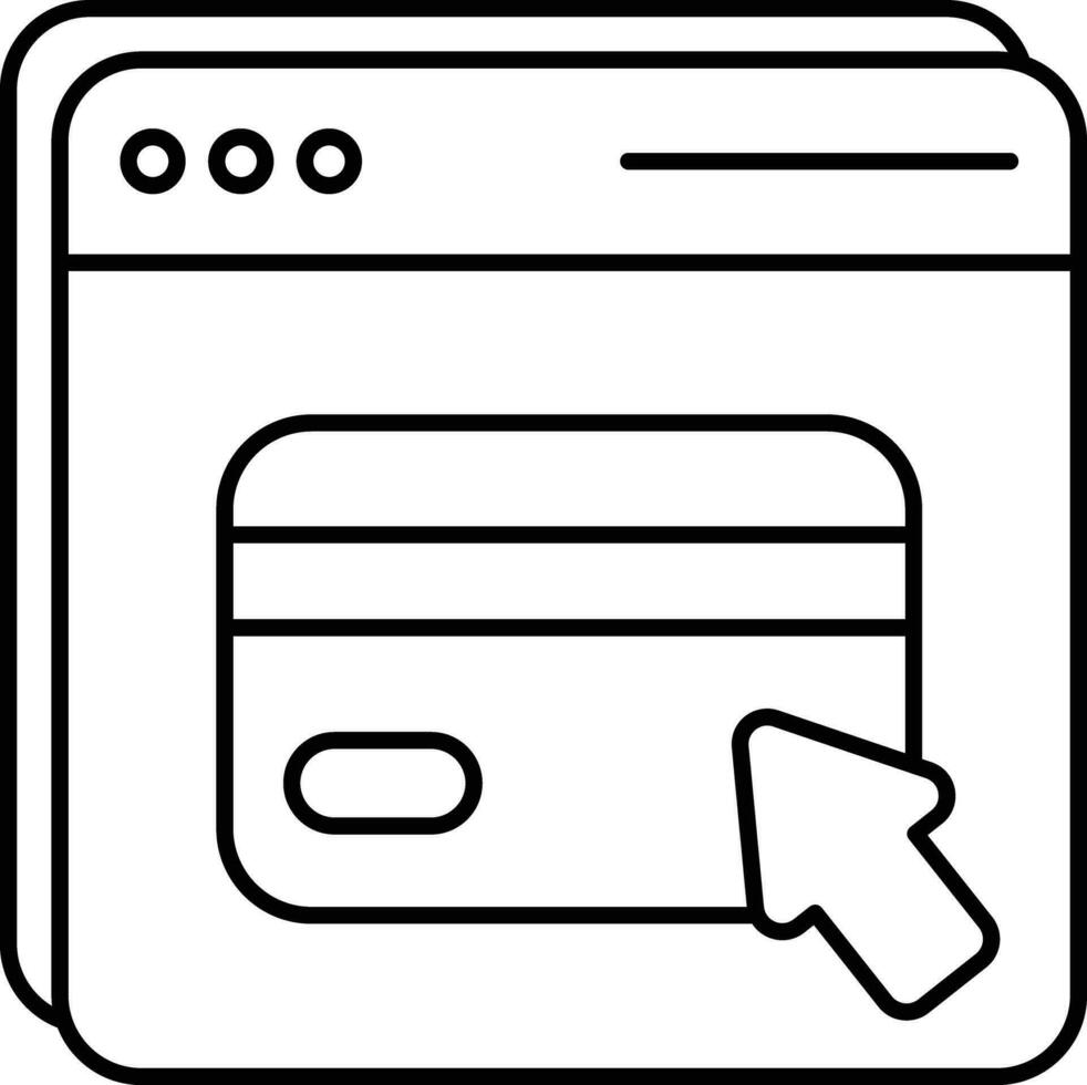 web transactie lijn pictogrammen ontwerp stijl vector