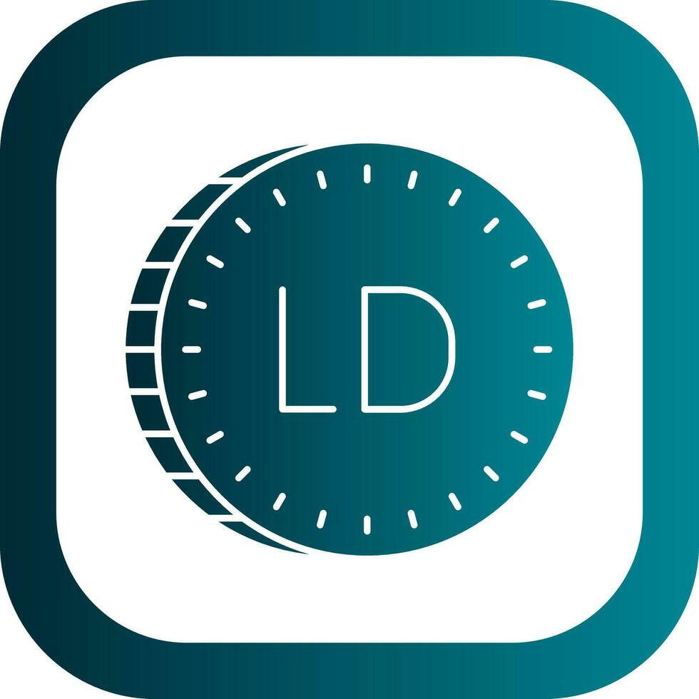 Libisch dinar vector icoon ontwerp