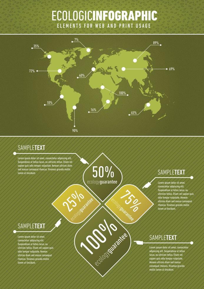 ecologie infographic vector