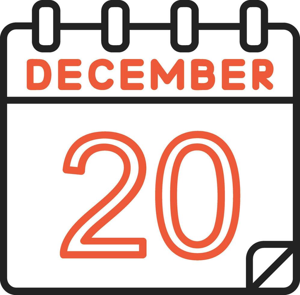 20 december vector icoon