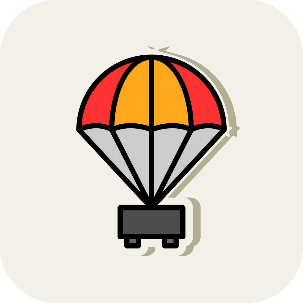 parachute vector icoon ontwerp