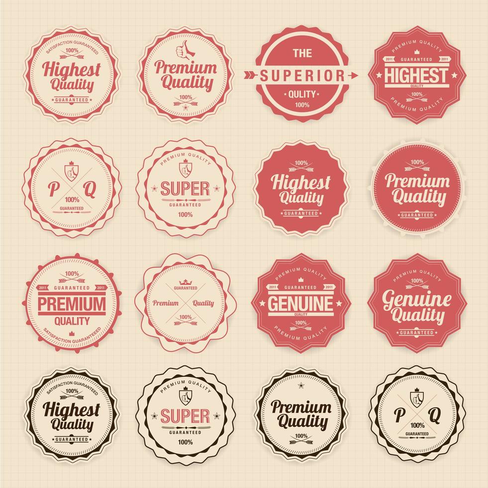 vintage badges ontwerp vector