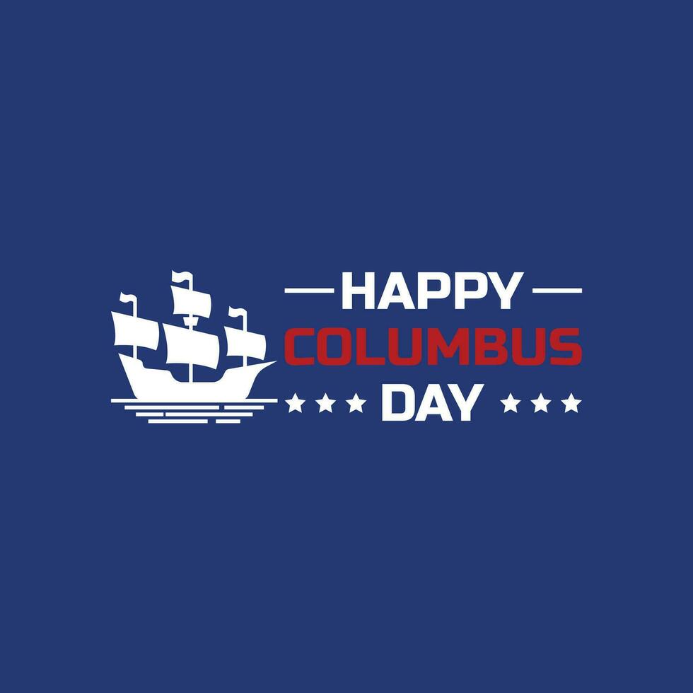 gelukkig Columbus dag vector ontwerp sjabloon