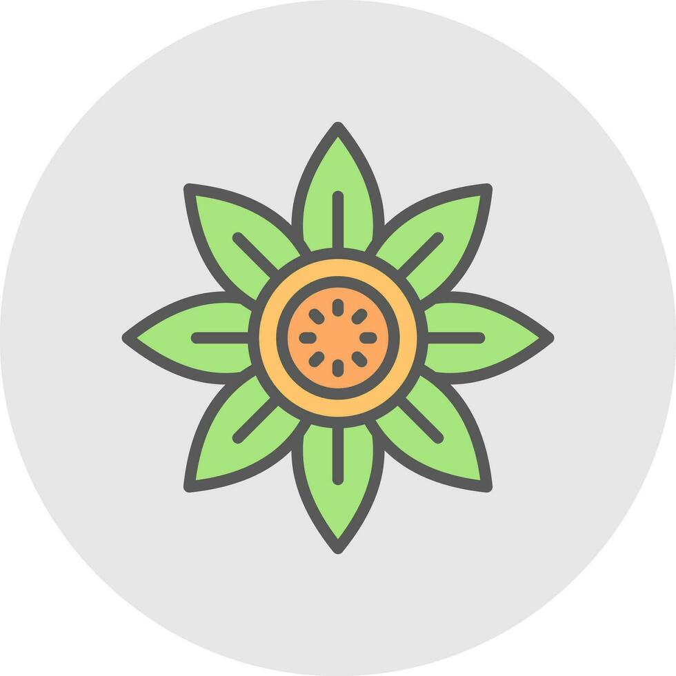 zonnebloem vector icoon ontwerp