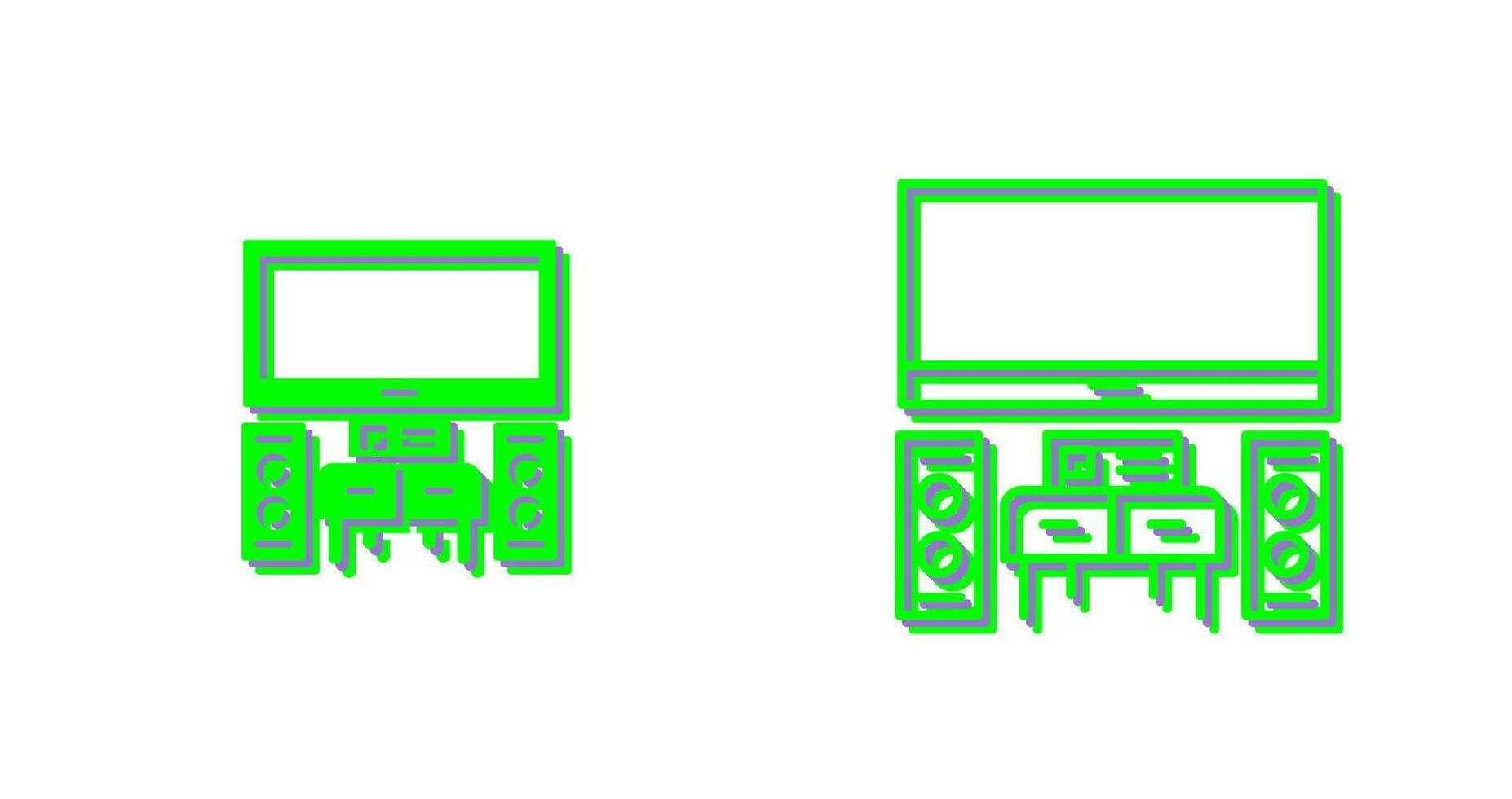 thuisbioscoop vector pictogram