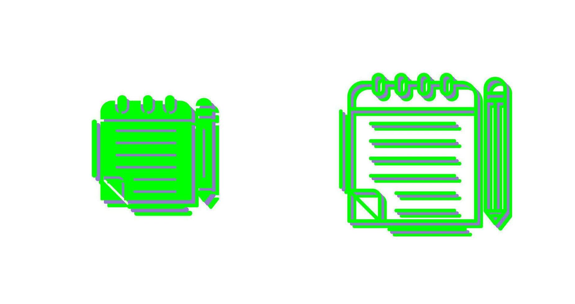 kladblok vector icoon