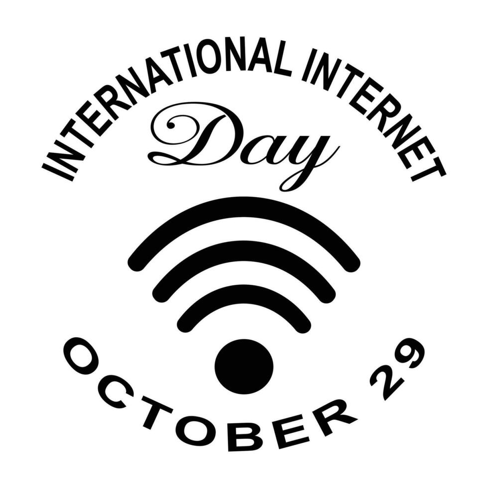 Internationale internet dag. Internationale internet dag vector illustratie concept achtergrond. internet dag creatief concept.