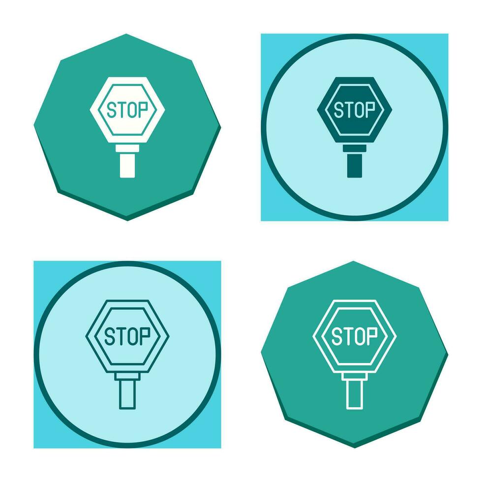 stopbord vector pictogram