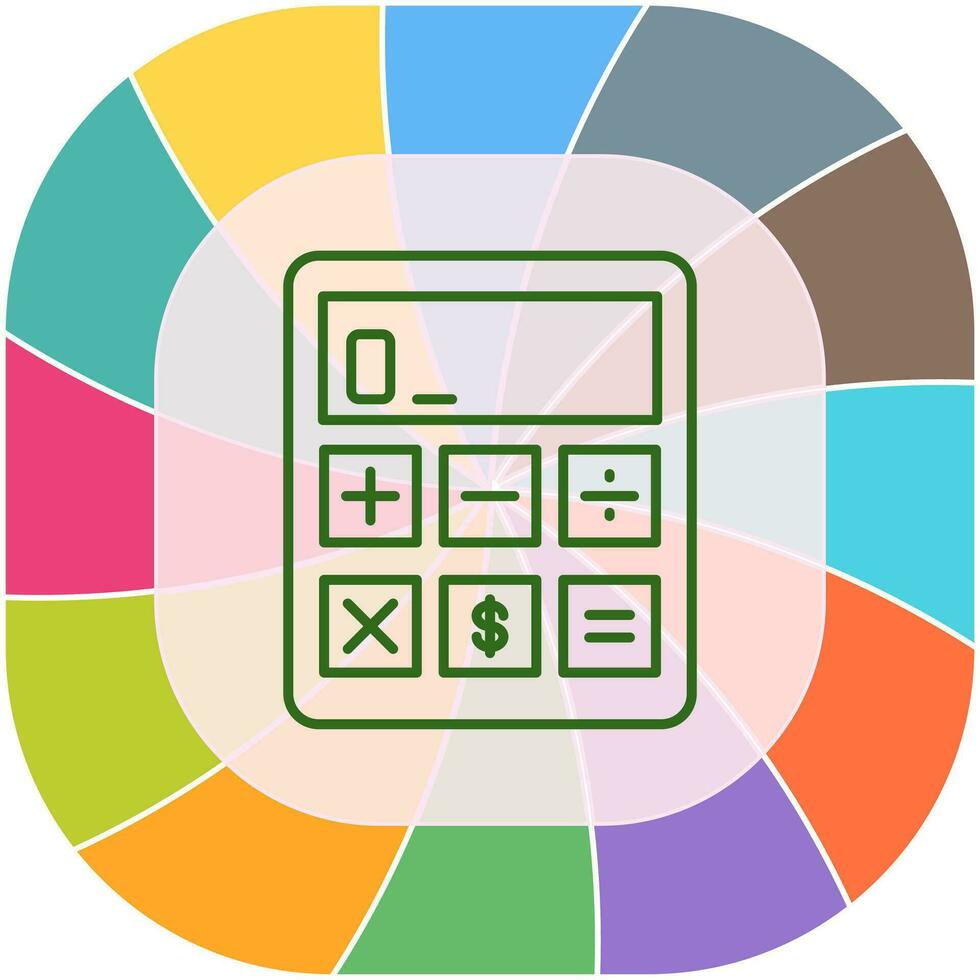 rekenmachine vector pictogram