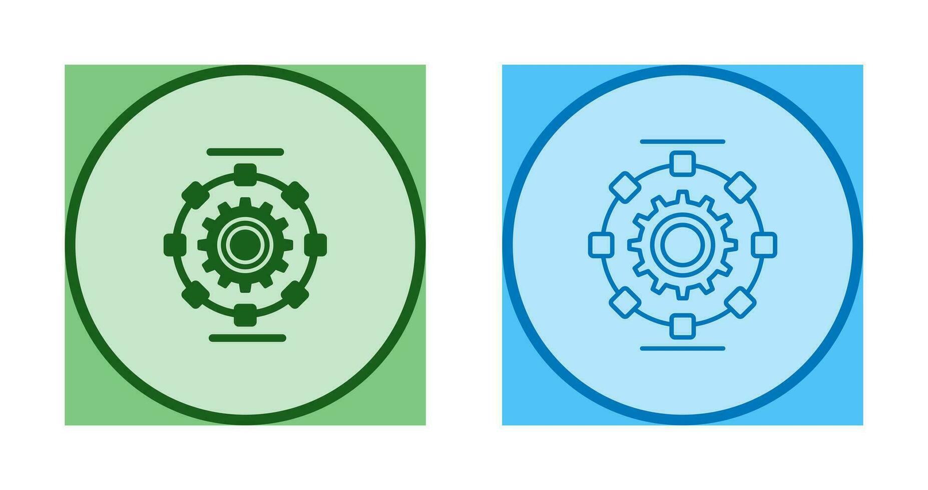 geautomatiseerd werkwijze vector icoon