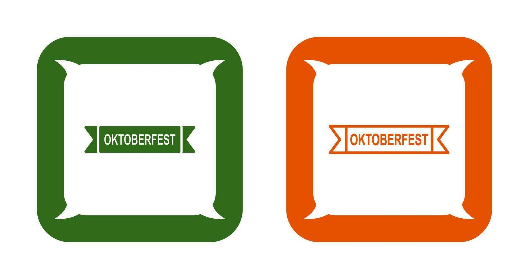 oktoberfeest banier vector icoon