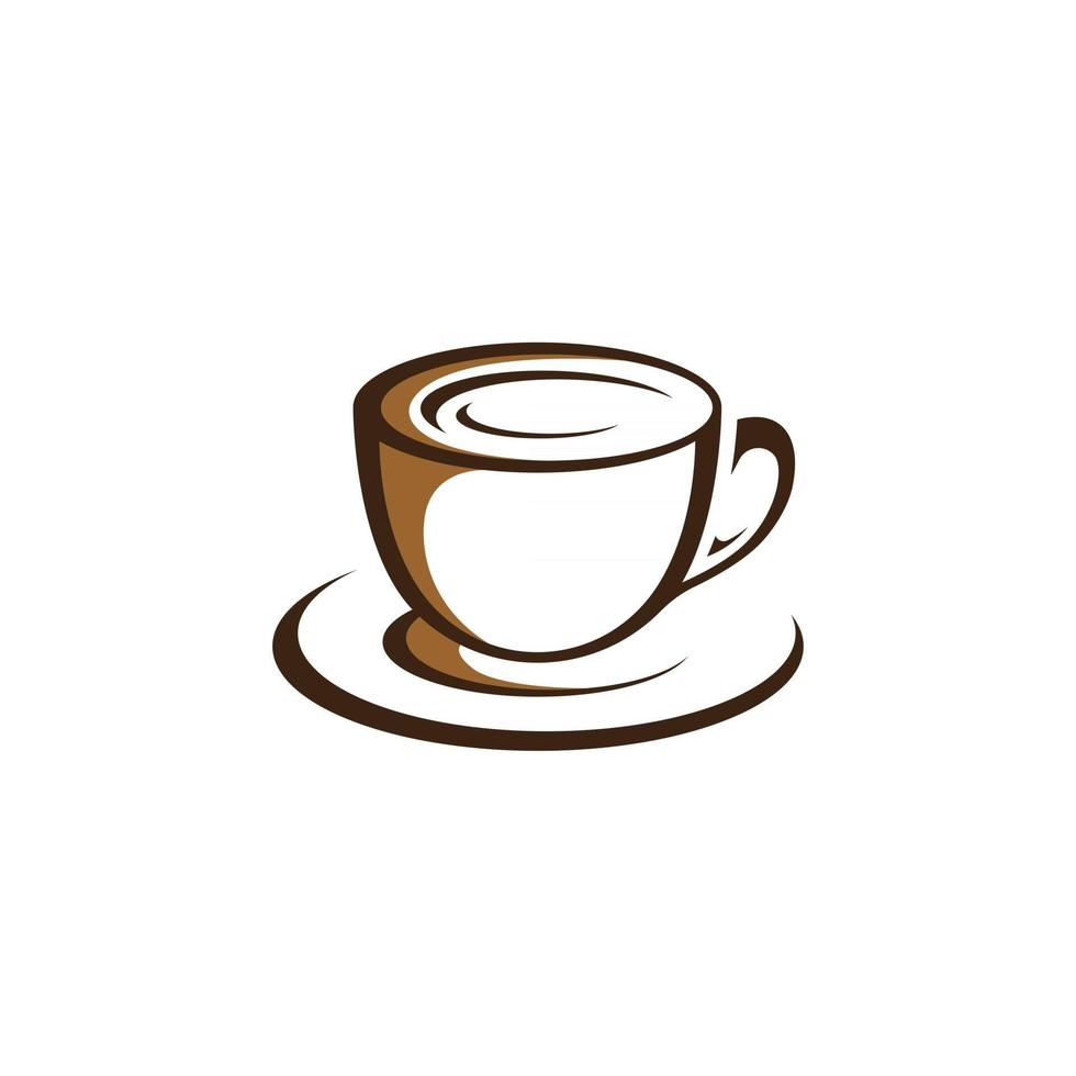 koffie logo pictogram vector illustratie sjabloon