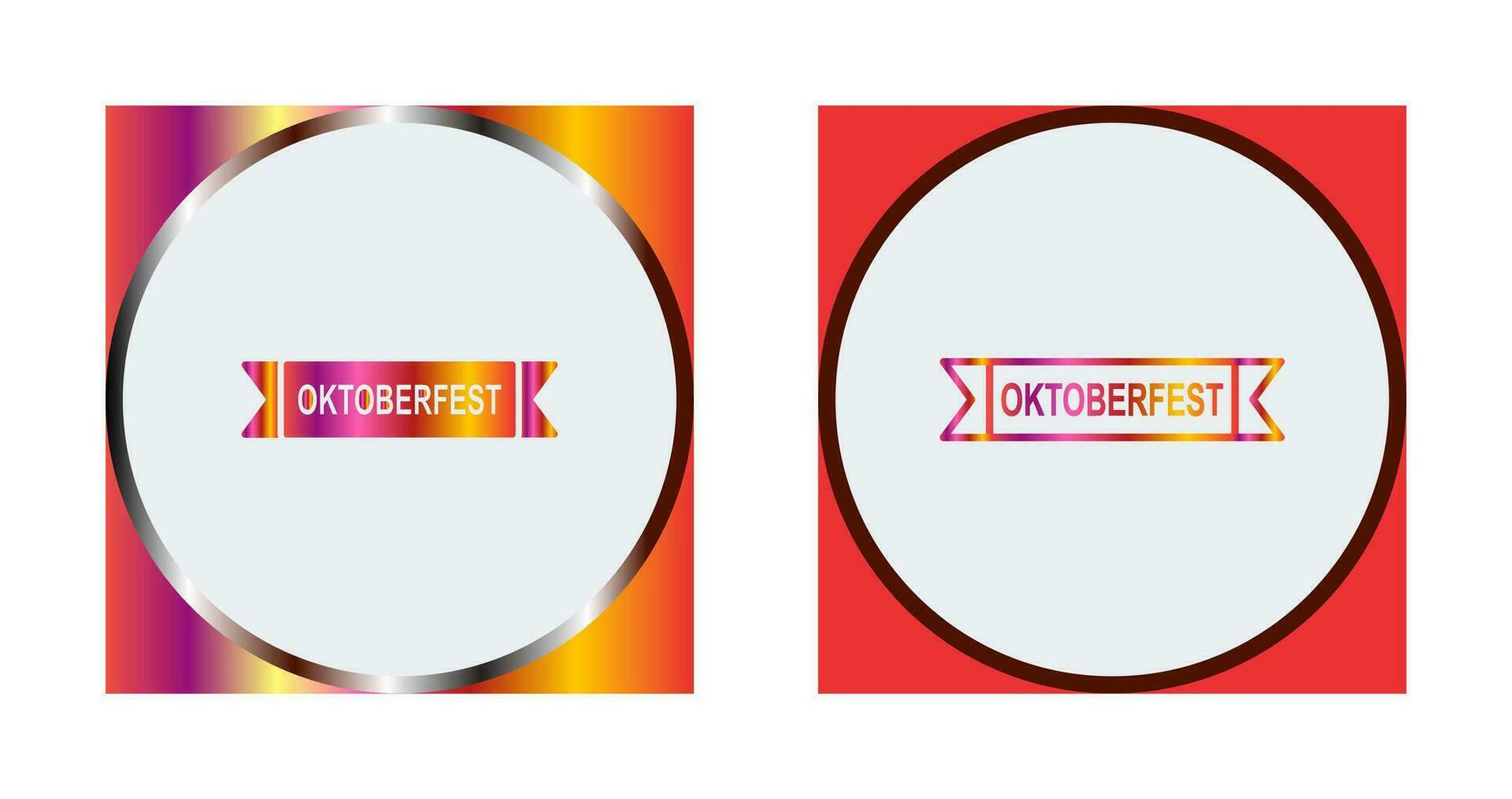 oktoberfeest banier vector icoon