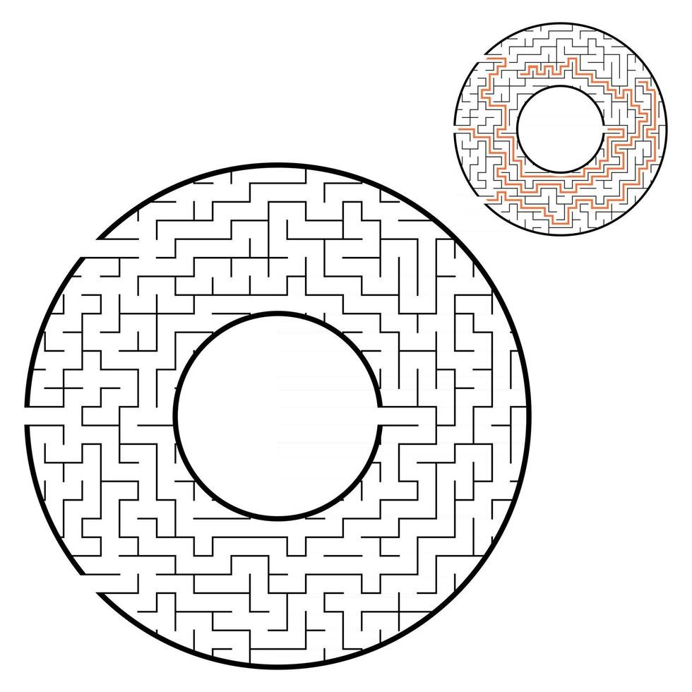 doolhof voor kinderen. puzzel voor kinderen. labyrint raadsel. vector