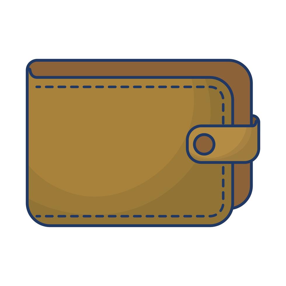 portemonnee geld accessoire geïsoleerde pictogram vector