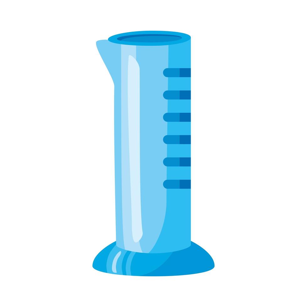 medische buis testlaboratorium geïsoleerde pictogram vector